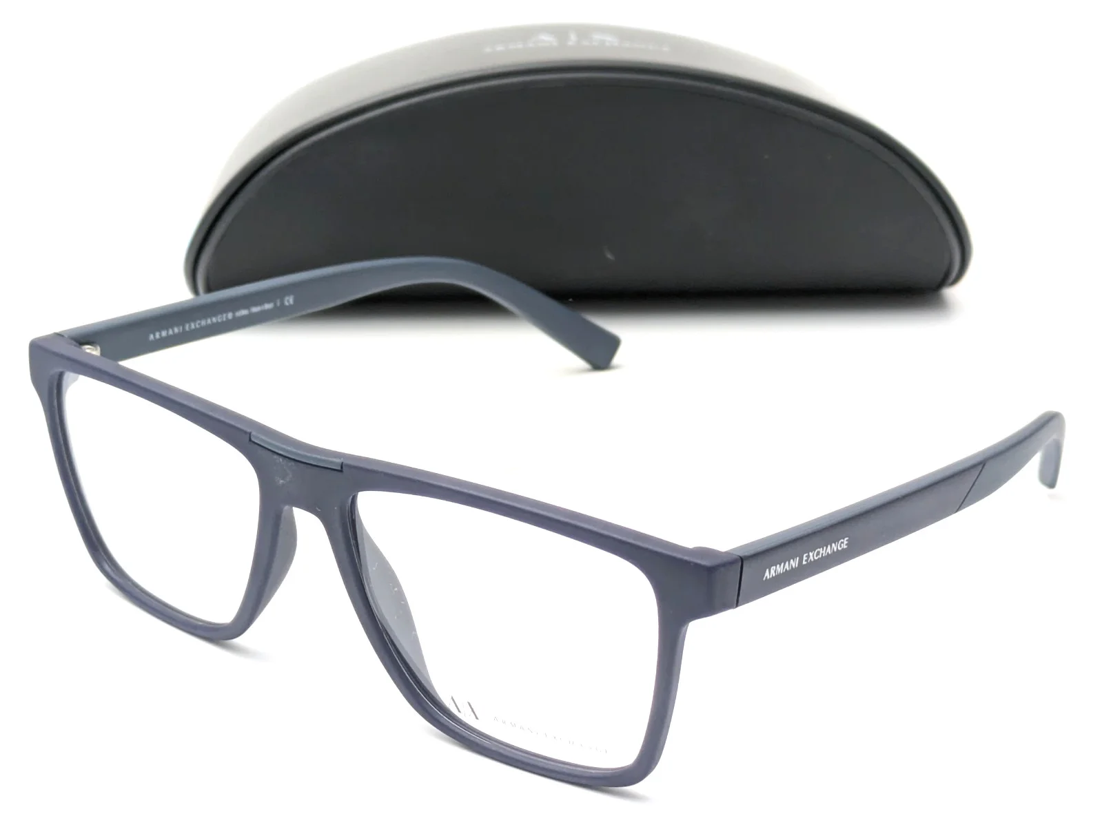 Armani Exchange AX 3055 8273 Square Matte Blue Men