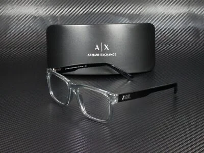 ARMANI EXCHANGE AX3016 8239 Transparent Smoke Demo Lens 53 mm Men